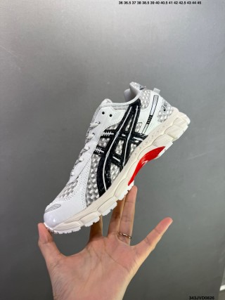 Asics Gel-Kayano 12.1 White Black Yellow UA Replica view 5