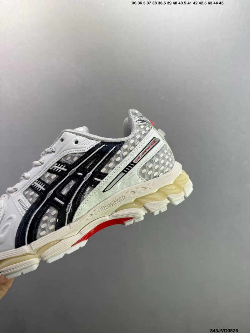 Asics Gel-Kayano 12.1 White Black Yellow UA Replica view
