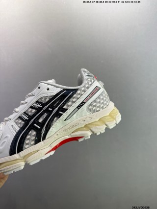 Asics Gel-Kayano 12.1 White Black Yellow UA Replica view 8