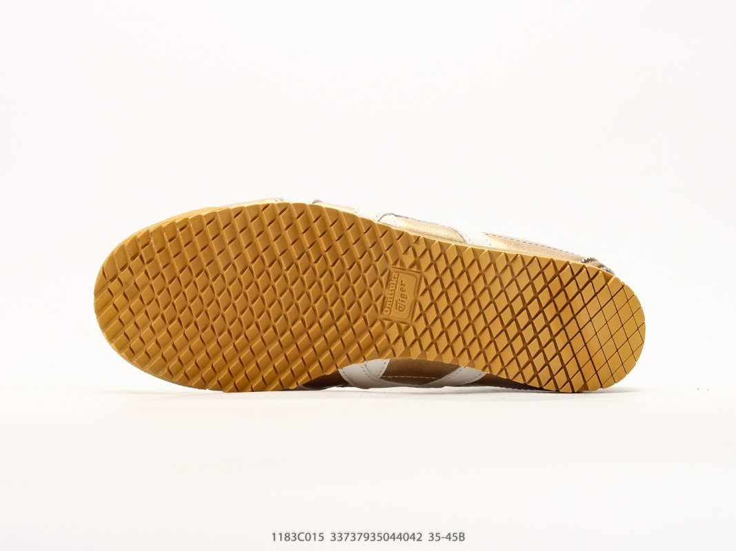 Onitsuka Tiger Mexico 66 NM Gold Leather Nylon Low Top Sneaker view