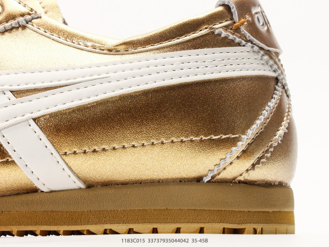 Onitsuka Tiger Mexico 66 NM Gold Leather Nylon Low Top Sneaker view