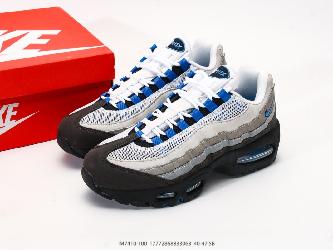 Nike Air Max 95 OG White Black Blue Replica Sneaker view
