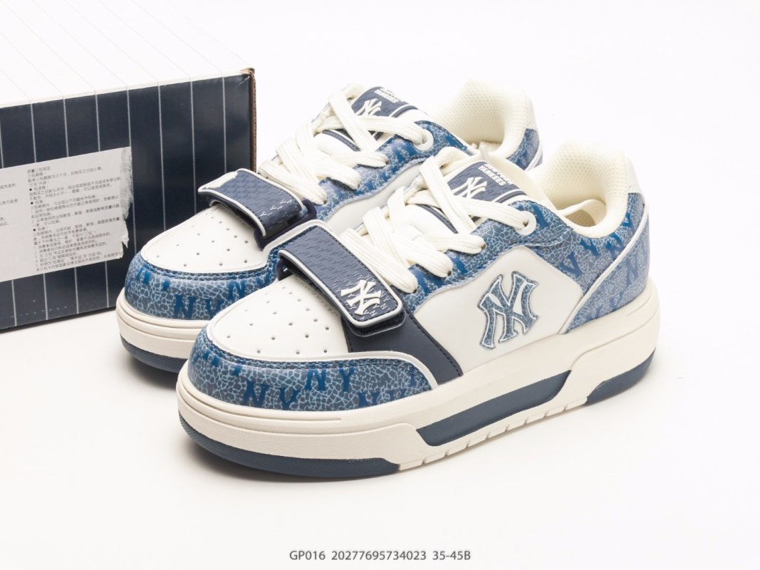 MLB Chunky Liner Low 'NY Yankees' Monogram Blue White 1:1 Rep Sneaker view