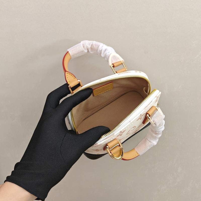 Louis Vuitton Nano Shell Bag Replica - Cream Monogram view