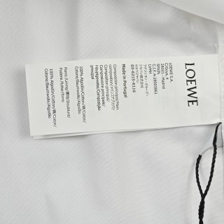 Loewe Pocket Logo Embroidery Cotton Shirt White view 6
