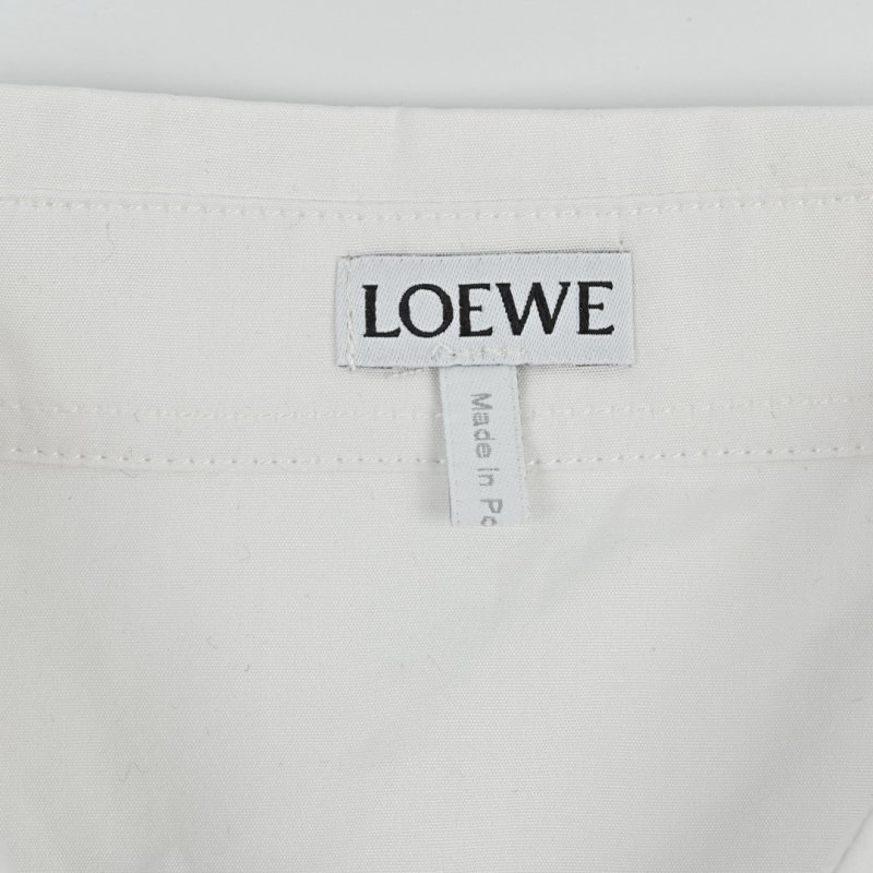 Loewe Pocket Logo Embroidery Cotton Shirt White view