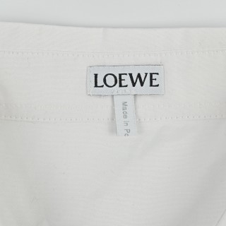 Loewe Pocket Logo Embroidery Cotton Shirt White view 10