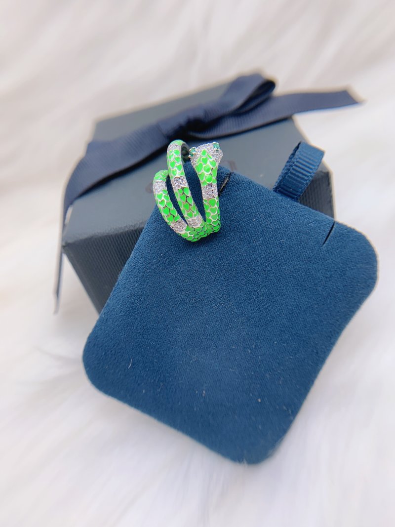 APM Monaco Neon Green Snake Ear Cuff Replica view