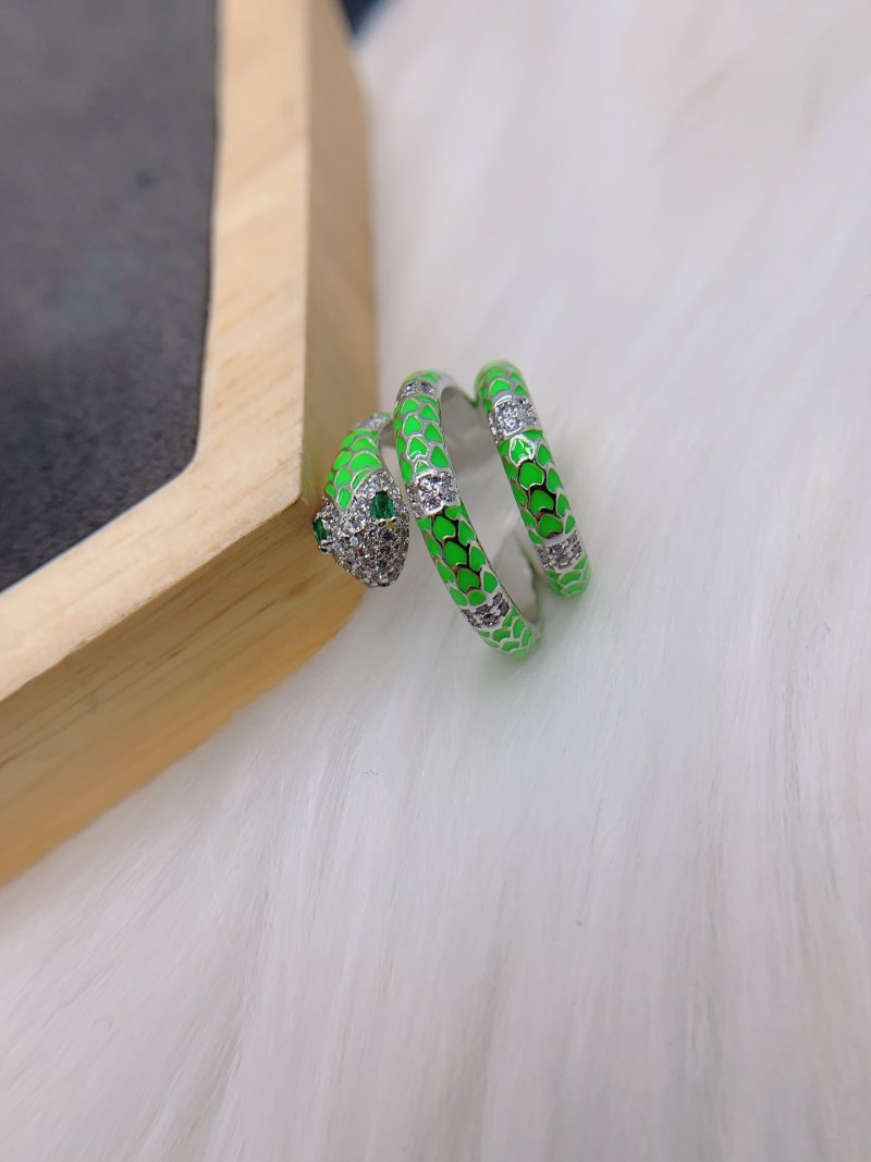 APM Monaco Neon Green Snake Ear Cuff Replica view