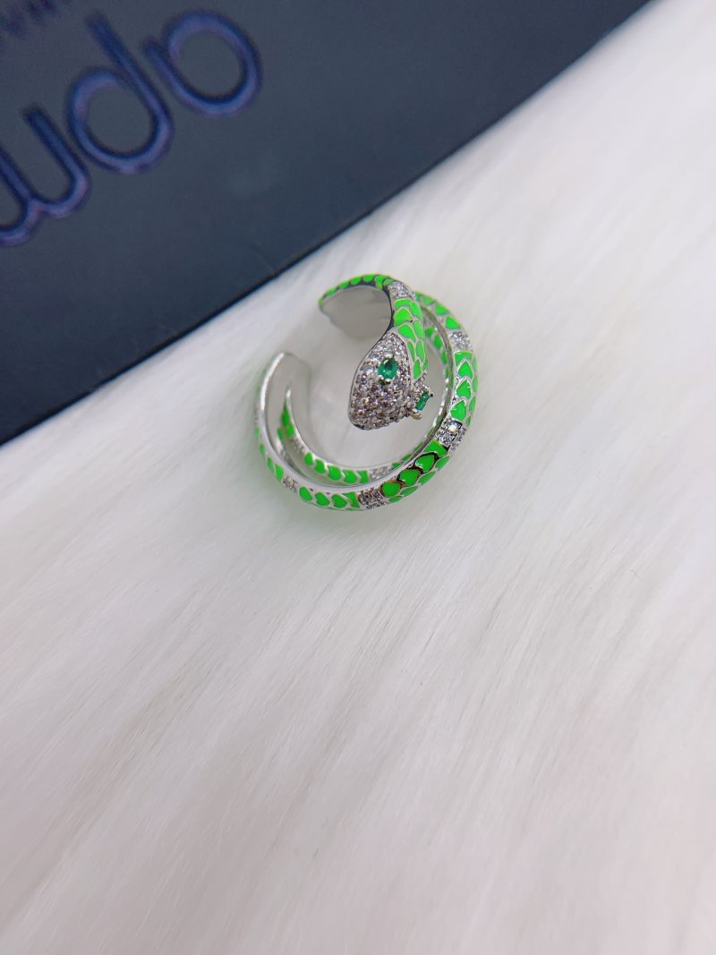 APM Monaco Neon Green Snake Ear Cuff Replica view