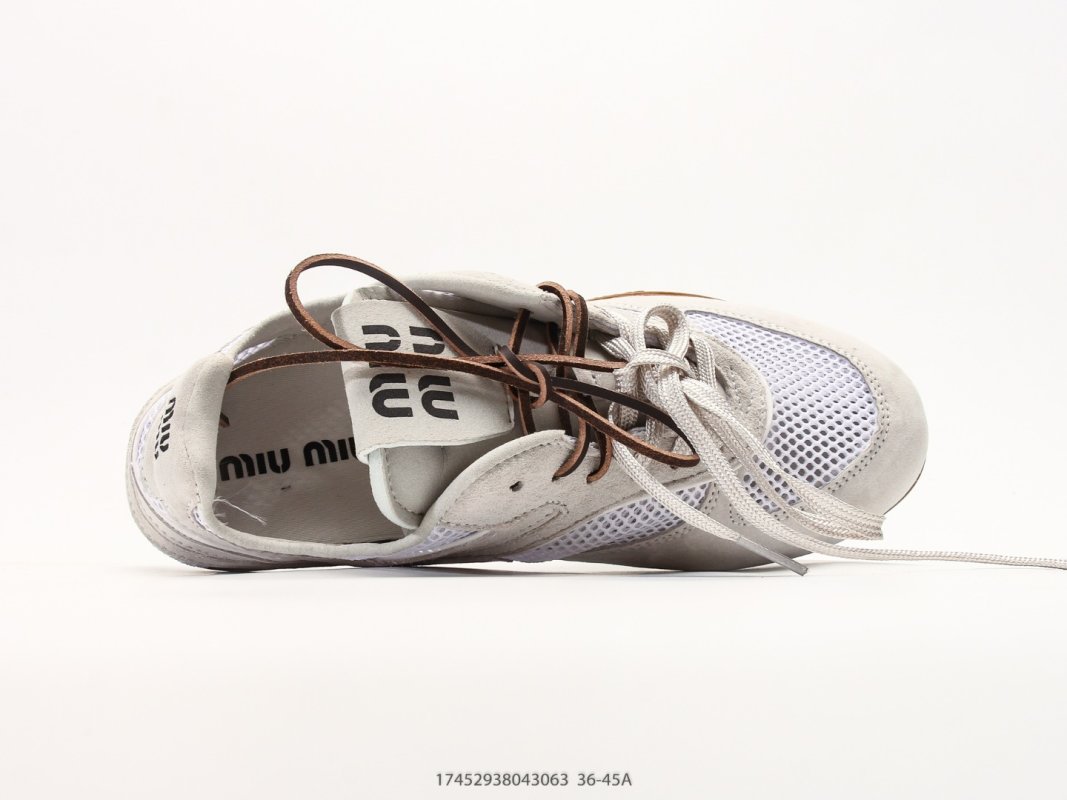 Miu Miu Gymnasium SS25 White Suede Low-Top Sneaker view