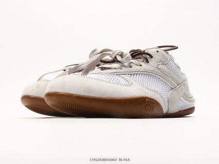 Miu Miu Gymnasium SS25 White Suede Low-Top Sneaker view 5