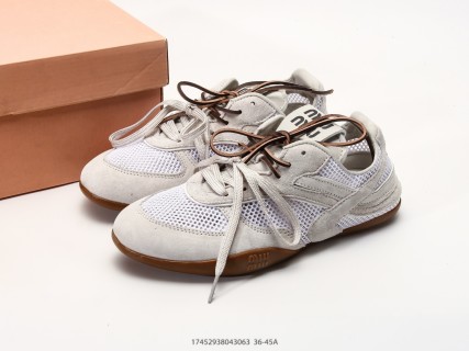 Miu Miu Gymnasium SS25 White Suede Low-Top Sneaker view 9