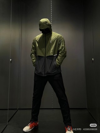 Nike Windrunner Jacket Olive Black Color Block UA Rep view 7