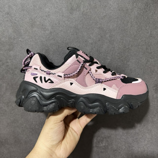 FILA Cat Claw 5.0 Low Top Dad Shoe Pink Black view 2
