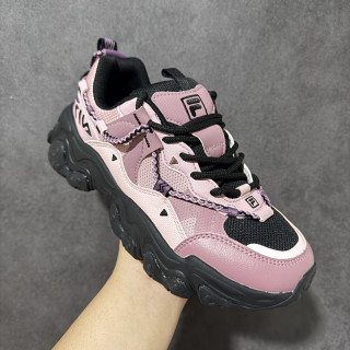 FILA Cat Claw 5.0 Low Top Dad Shoe Pink Black view 4