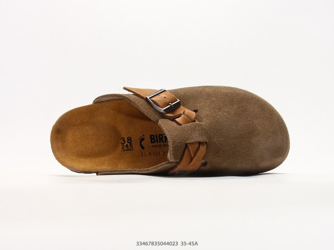 Birkenstock Milano UA Suede Clog - Tobacco Brown view