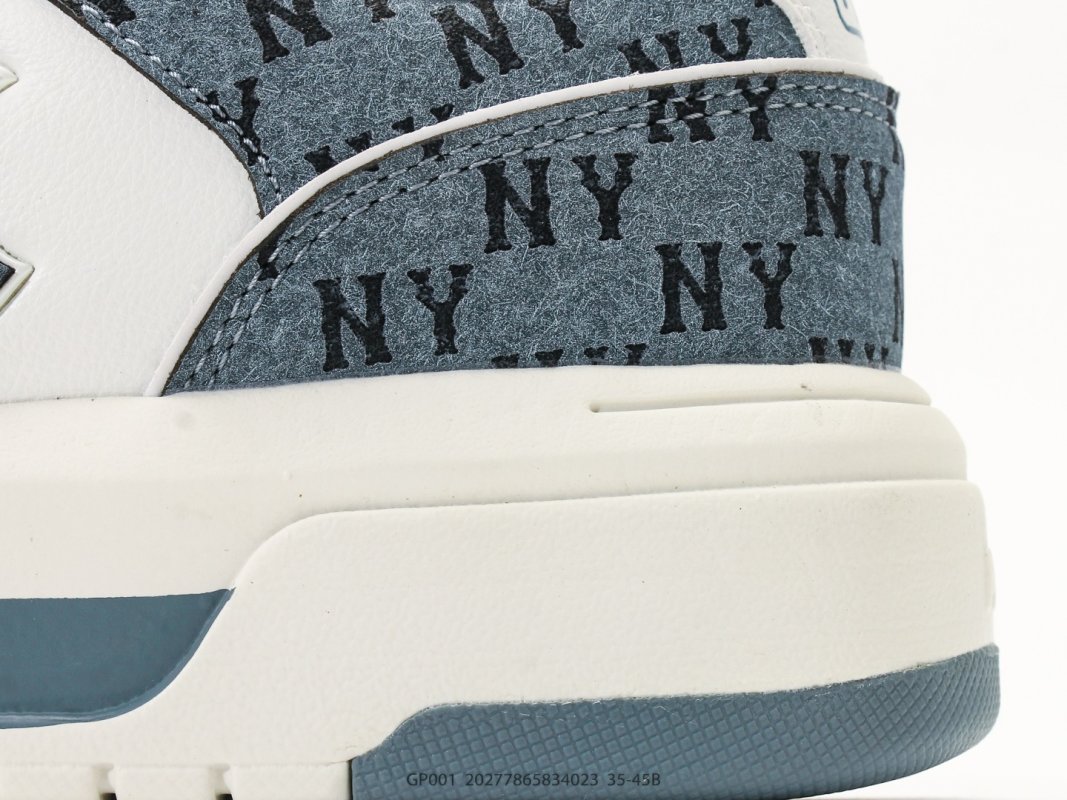 MLB Chunky Liner Mid Navy Cream Replica Sneaker view