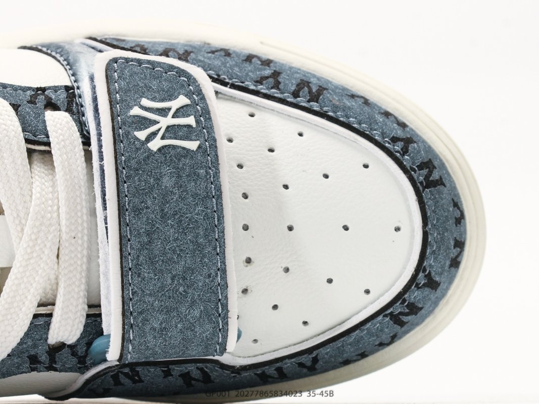 MLB Chunky Liner Mid Navy Cream Replica Sneaker view