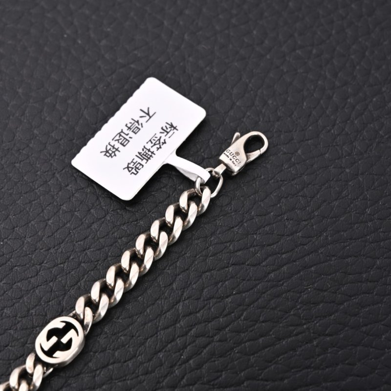 Gucci Interlocking G Silver Chain Bracelet 21cm view