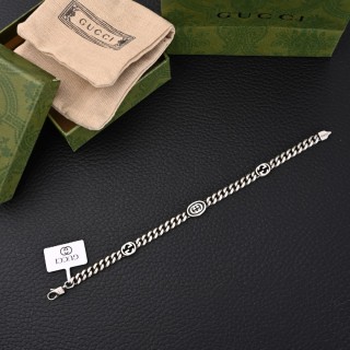Gucci Interlocking G Silver Chain Bracelet 21cm view 7