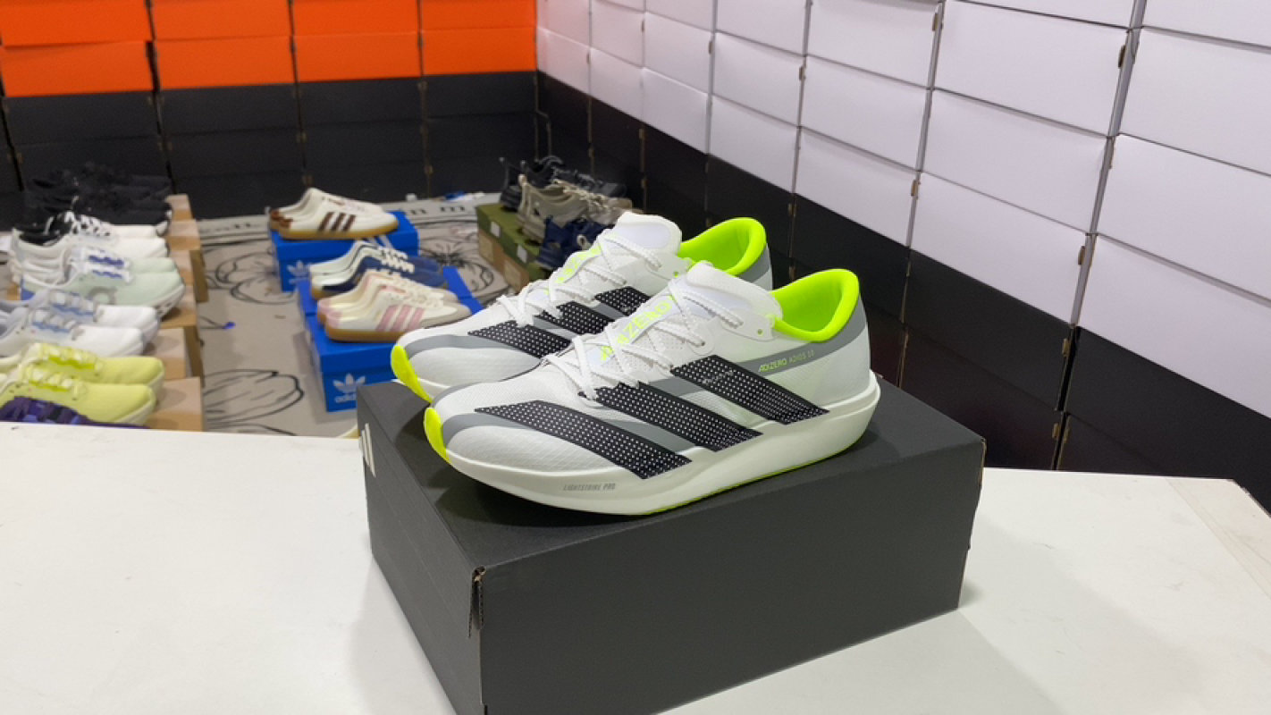 Adidas Adizero Adios 10 UA Replica - White/Black/Neon Yellow