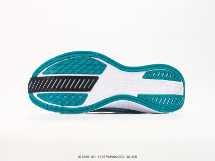 Nike Air Zoom Pegasus Plus 2 White Turquoise Low-Top Running Shoe view 4