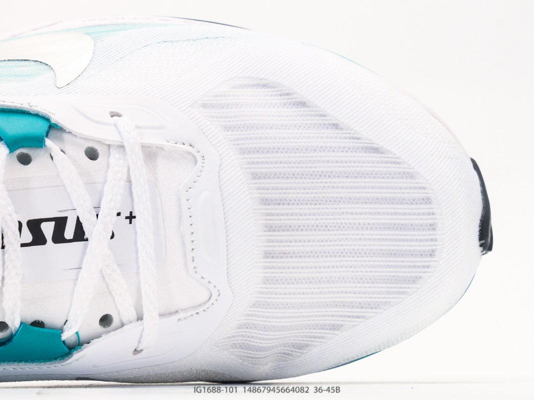 Nike Air Zoom Pegasus Plus 2 White Turquoise Low-Top Running Shoe view