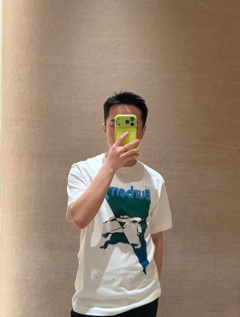 Burberry 26SS Equestrian Knight Short Sleeve T-Shirt White