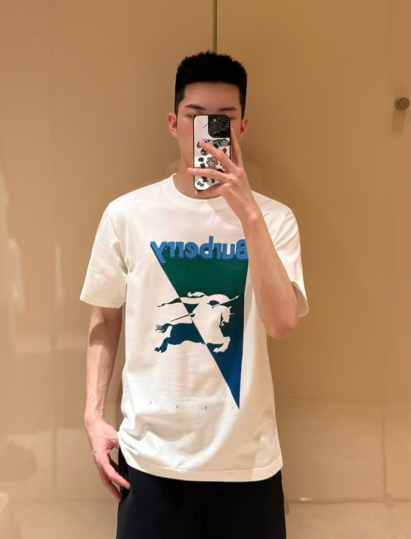 Burberry 26SS Equestrian Knight Short Sleeve T-Shirt White view