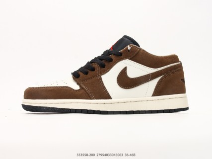 Jordan Air Jordan 1 Low Mocha Brown Cream 553558-200