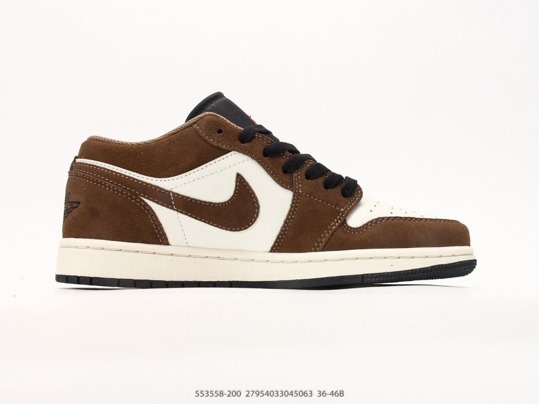 Jordan Air Jordan 1 Low Mocha Brown Cream 553558-200 view