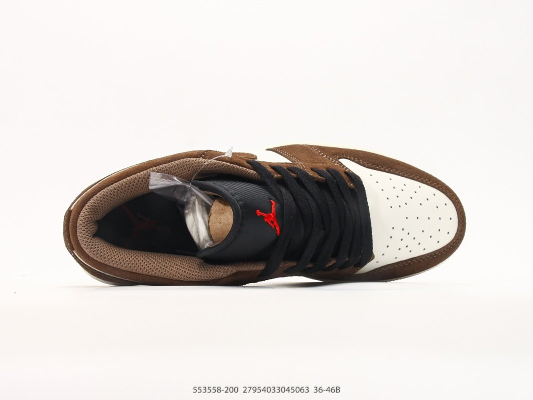 Jordan Air Jordan 1 Low Mocha Brown Cream 553558-200 view