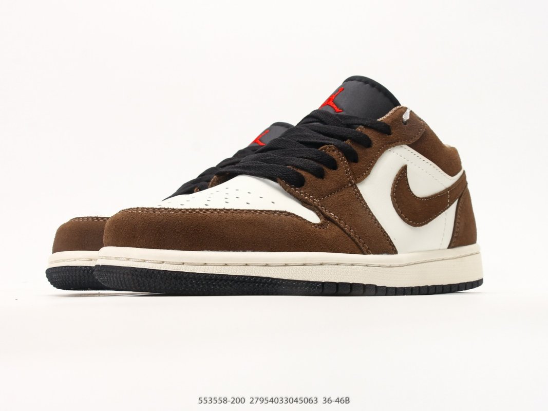 Jordan Air Jordan 1 Low Mocha Brown Cream 553558-200 view