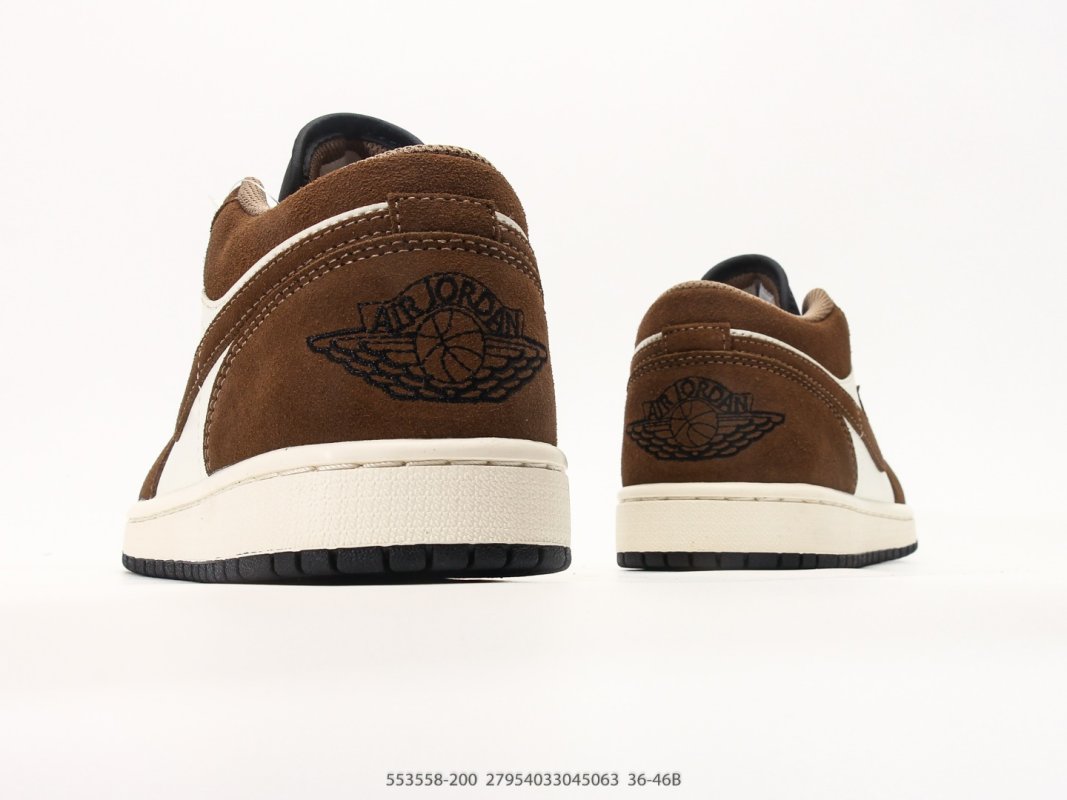 Jordan Air Jordan 1 Low Mocha Brown Cream 553558-200 view