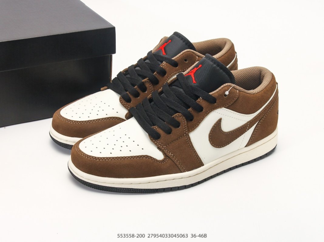 Jordan Air Jordan 1 Low Mocha Brown Cream 553558-200 view