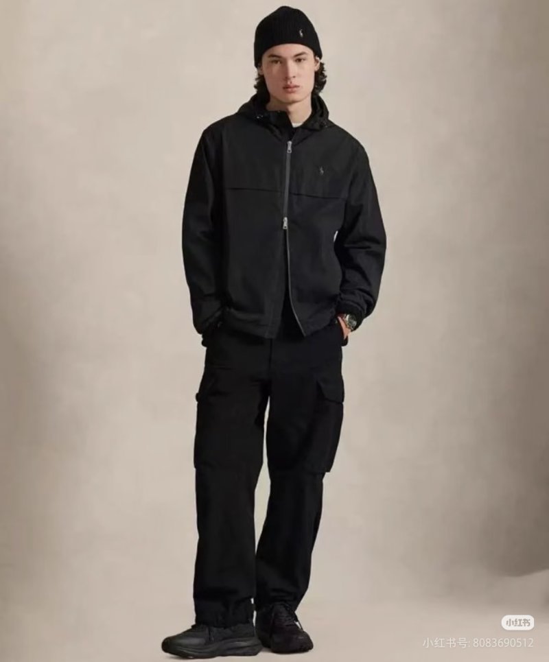 Nike Windrunner Black Jacket UA Replica view