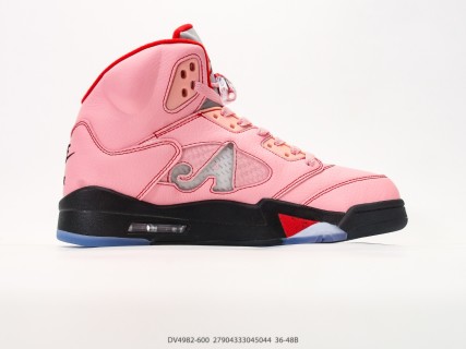 Jordan Air Jordan 5 Retro High Pink Black Red view 2