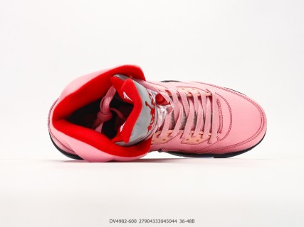 Jordan Air Jordan 5 Retro High Pink Black Red view 3