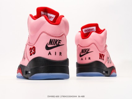 Jordan Air Jordan 5 Retro High Pink Black Red view 6
