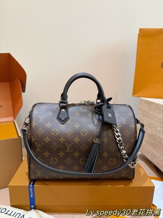 Louis Vuitton Speedy 30 Soft Monogram Handbag Brown