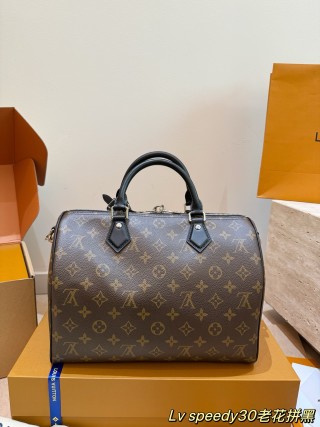 Louis Vuitton Speedy 30 Soft Monogram Handbag Brown view 5