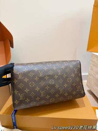Louis Vuitton Speedy 30 Soft Monogram Handbag Brown view 8