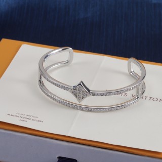 Louis Vuitton LV Monogram Canvas Gold-Tone Bracelet Replica view 7