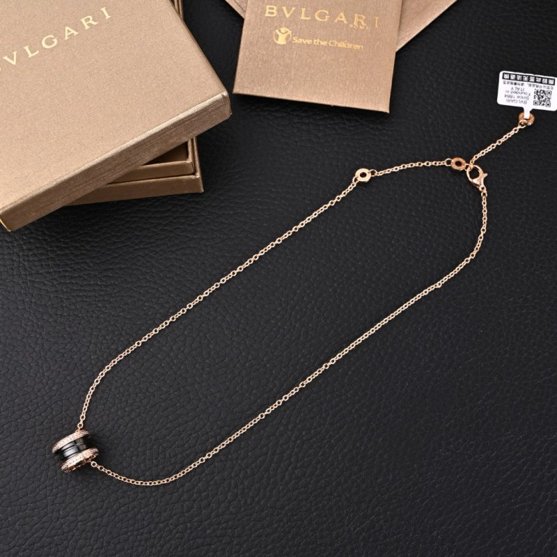 Bulgari Serpenti 18K Gold Plated Snake Pendant Necklace