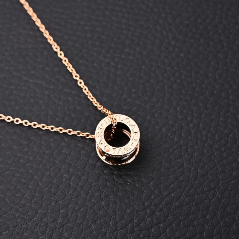 Bulgari Serpenti 18K Gold Plated Snake Pendant Necklace view