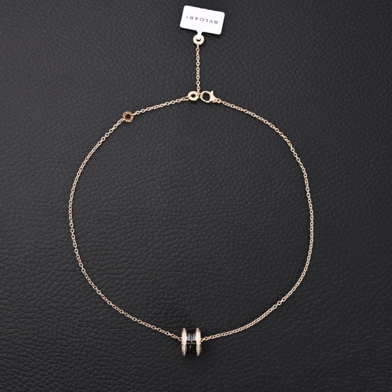 Bulgari Serpenti 18K Gold Plated Snake Pendant Necklace view