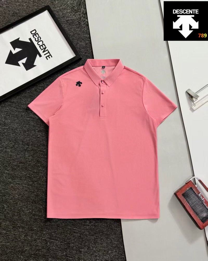 Descente Classic Polo Shirt - Pink