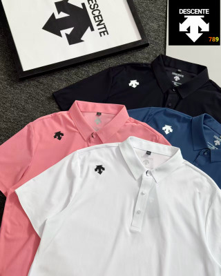 Descente Classic Polo Shirt - Pink view 7