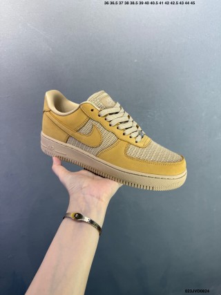Nike Air Force 1 '07 Low Yellow Wheat view 4
